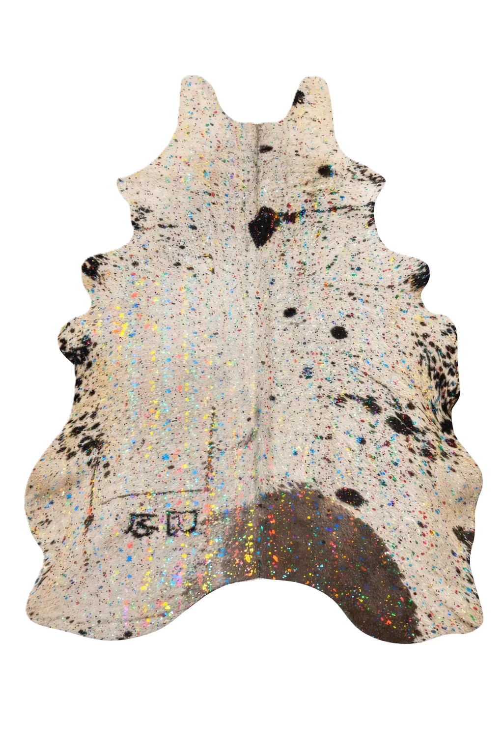 Luma Metallic Color Cowhide Rug 7'9" L X 5'9" W