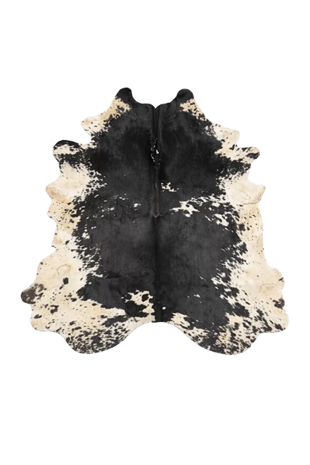 Lazlo Black Speckled Cowhide Rug 7'8" L X 6'5" W
