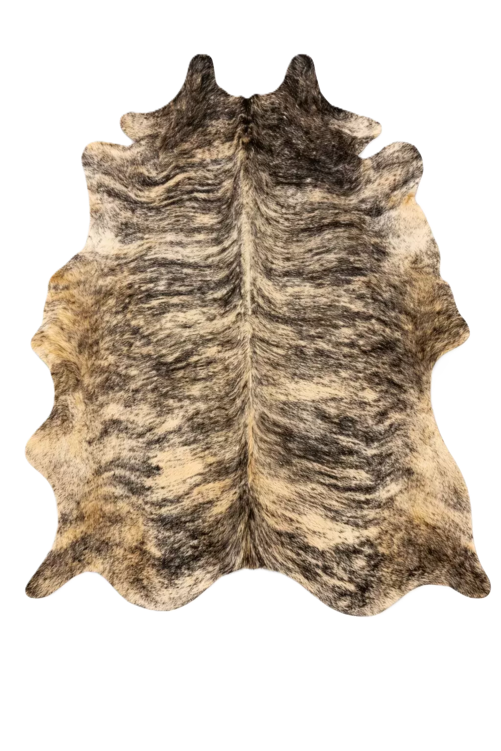  Brindle Cowhide Rug 7'10" L X 6'2" W